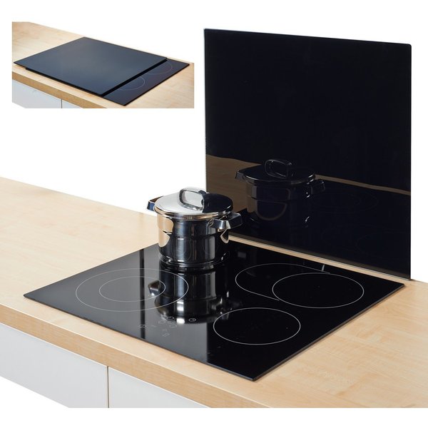 Zeller Present Herdblende-/Abdeckplatte XL, (1 tlg), Silikonfüßen
