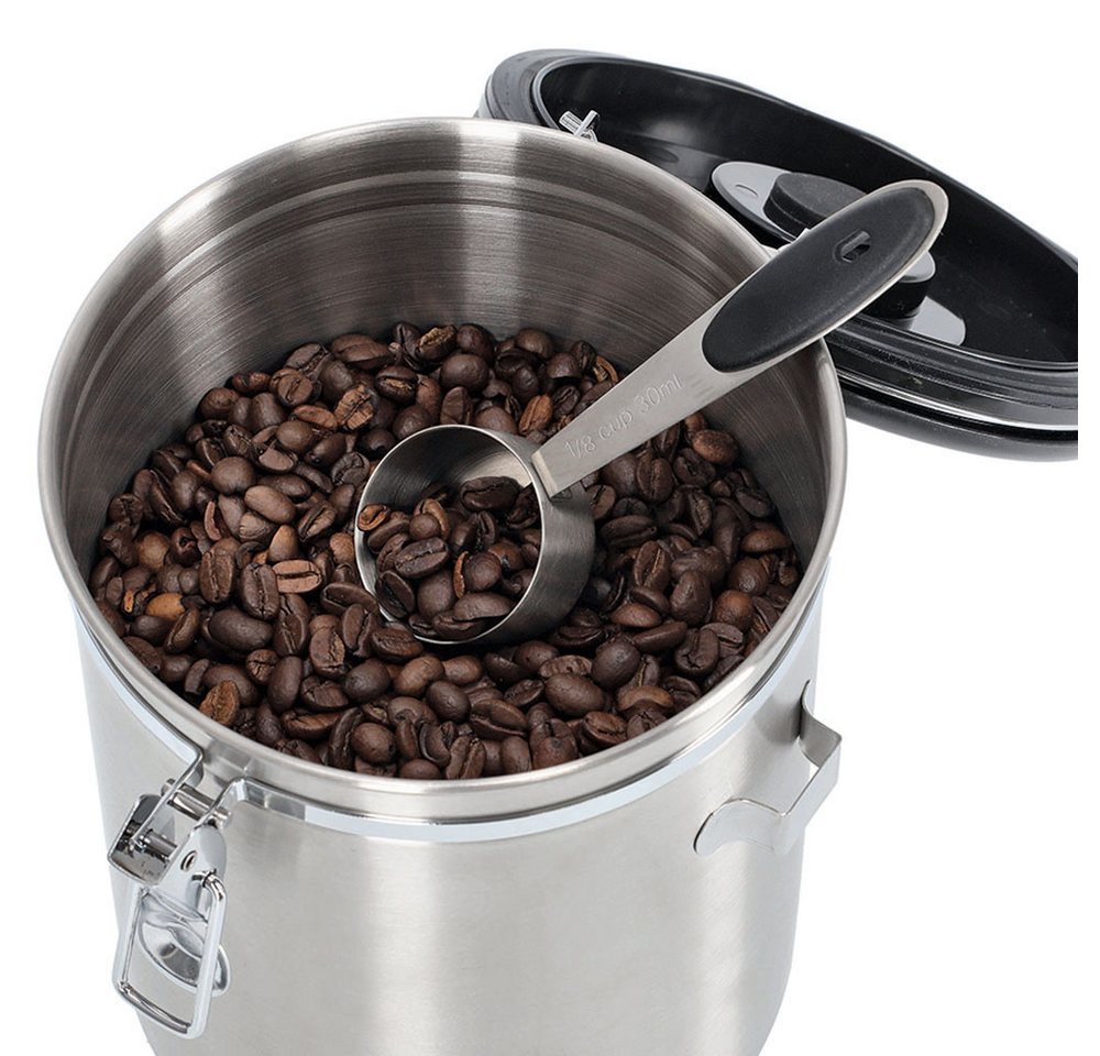 Zeller Present Kaffeedose, Edelstahl, Kunststoff, (1-tlg), mit Datumsanzeige, Löffel – Bild 5 von 5