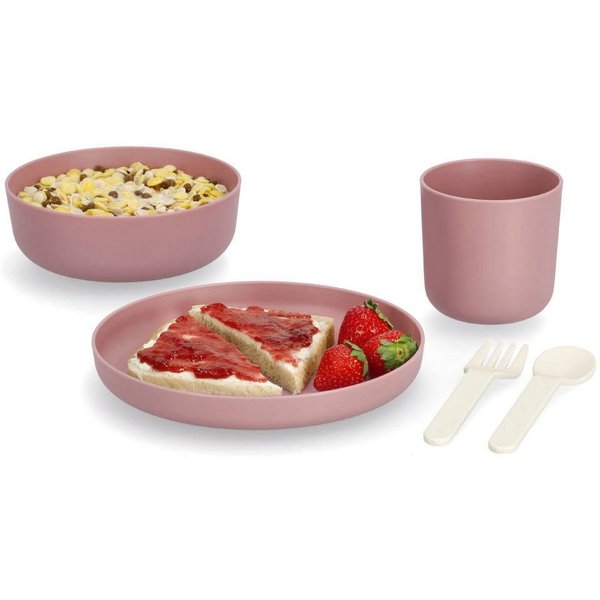 Zeller Present Kindergeschirr-Set (5-tlg), 1 Personen, (je 1 Teller, Schüssel, Tasse, Gabel, Löffel)
