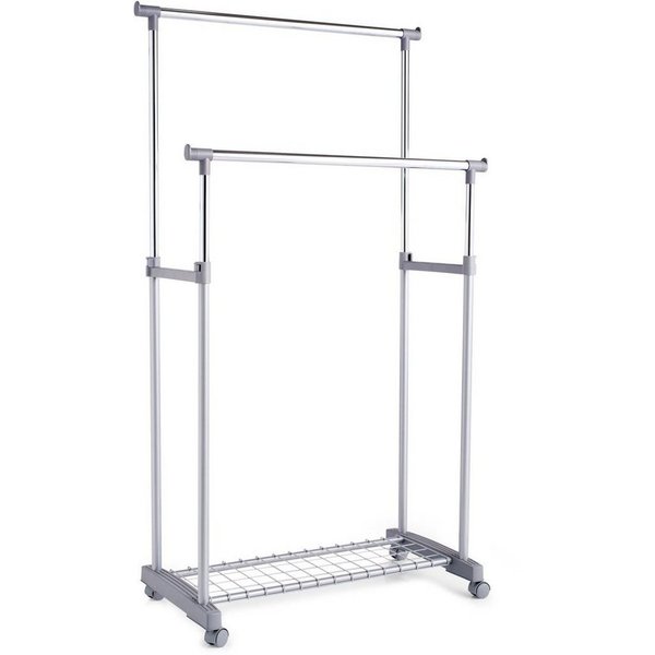 Zeller Present Kleiderständer, auf Rollen, höhenverstellbar 93,5-170 cm
