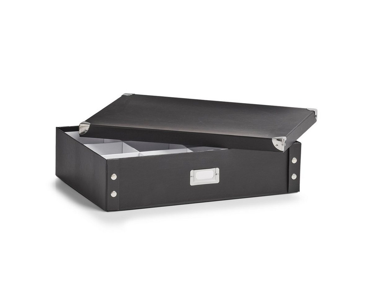 Zeller Present Krawatte n-/Gürtelbox Pappe, schwarz – Bild 2 von 3