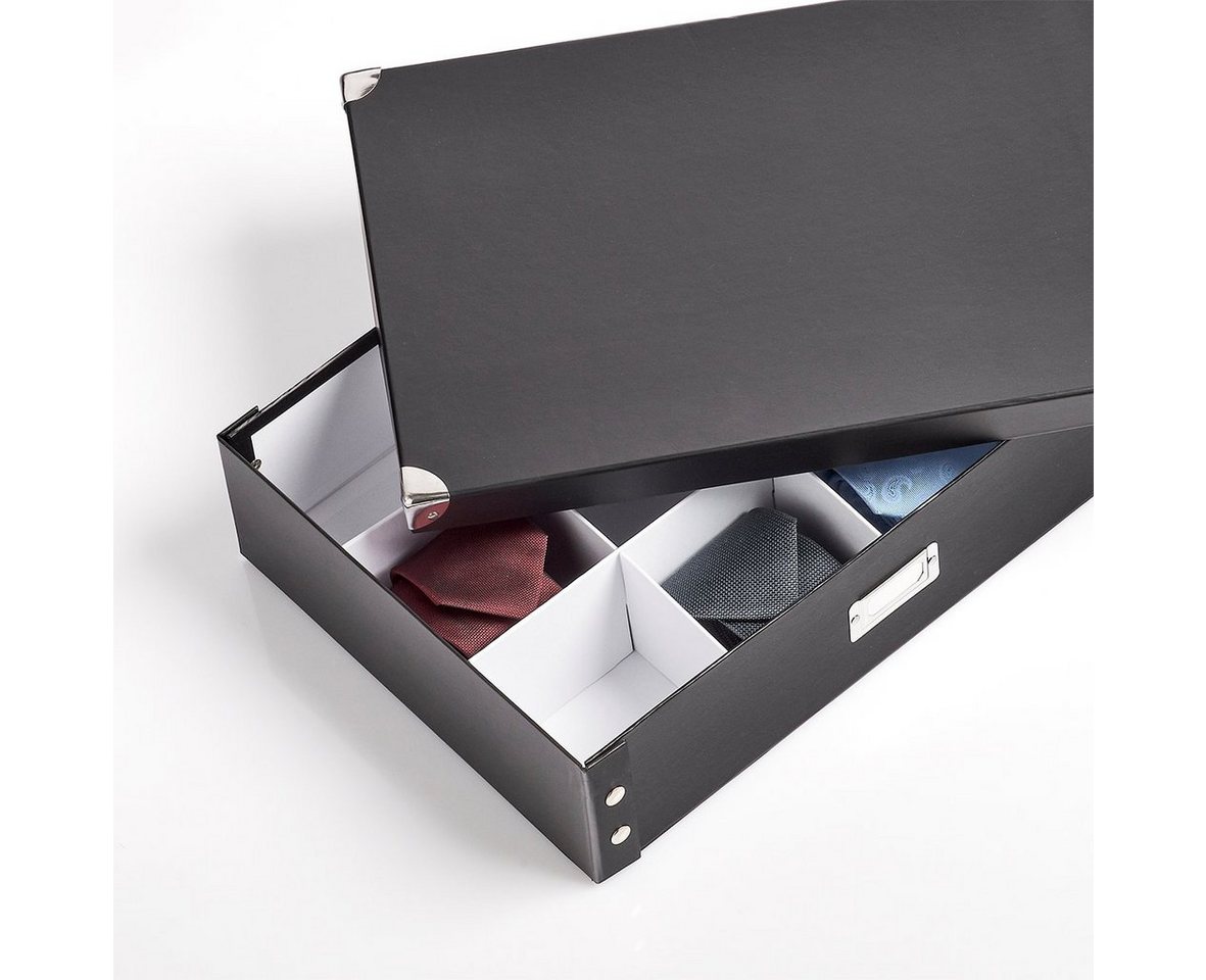 Zeller Present Krawatte n-/Gürtelbox Pappe, schwarz – Bild 3 von 3