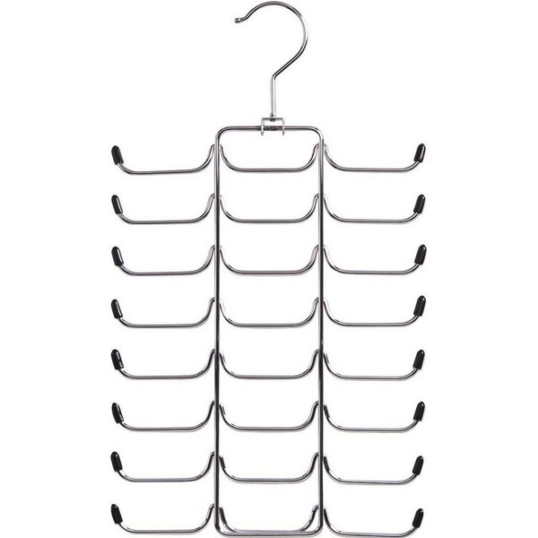 Zeller Present Krawattenhalter (1 St), Metall, 24 Stege, ideal für Krawatten und Gürtel