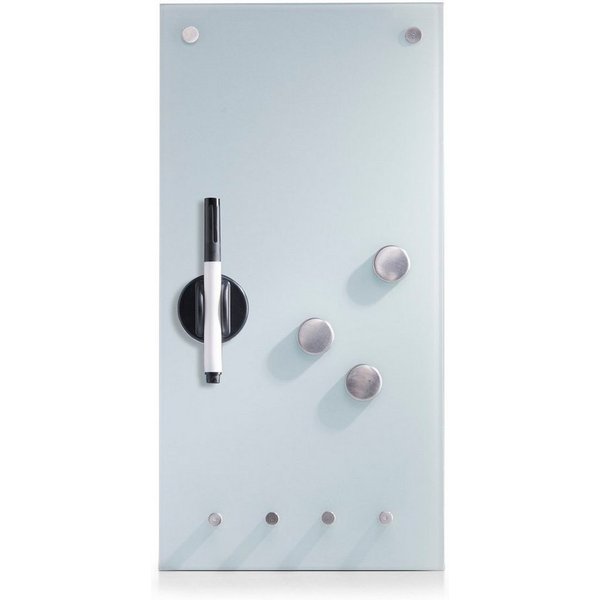 Zeller Present Magnettafel Glas, mit Schlüsselhaken