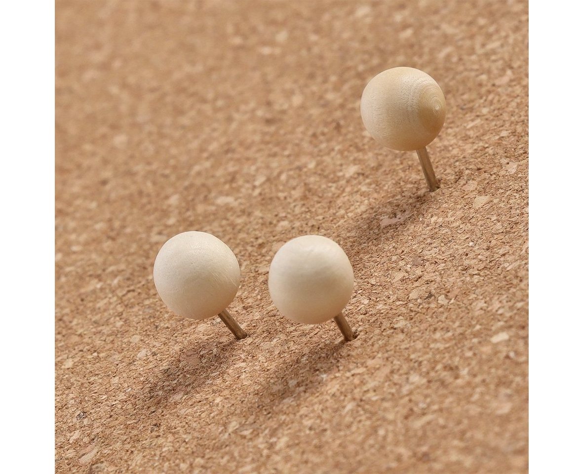 Zeller Present Pins Push--Set, 25-tlg., Holz, ca. Ø 1 x 2 cm – Bild 3 von 3