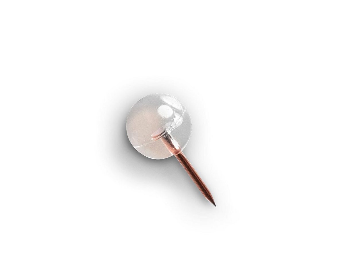 Zeller Present Pins Push--Set "Ball, 25-tlg., transparent/roségold, Stahl / Kunststoff (GPPS) – Bild 2 von 3