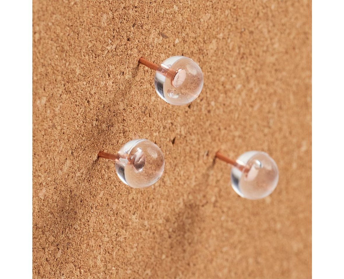 Zeller Present Pins Push--Set "Ball, 25-tlg., transparent/roségold, Stahl / Kunststoff (GPPS) – Bild 3 von 3