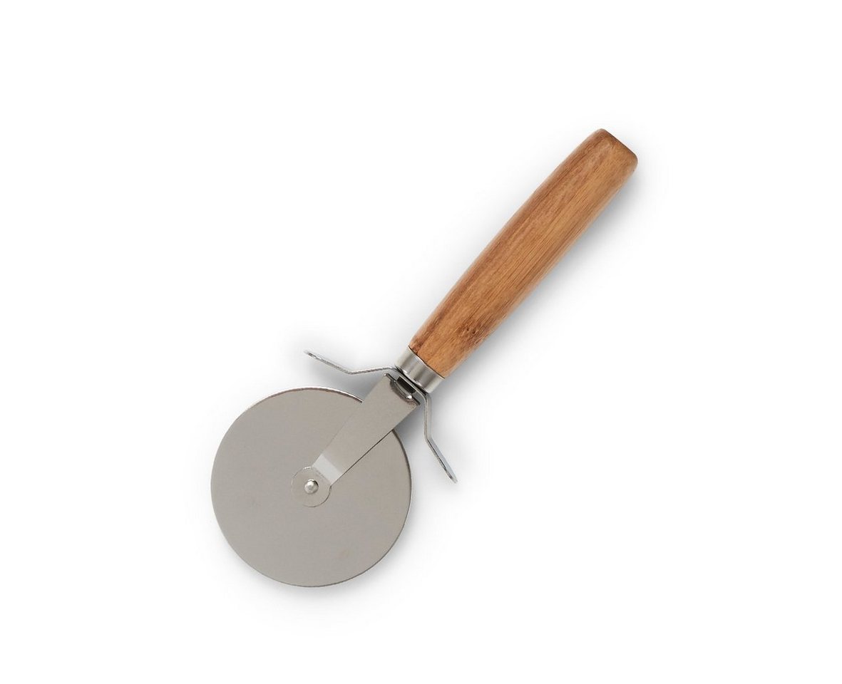 Zeller Present Pizzaschneidebrett, Bambus, Metall, (Set, 2-St), inkl. Pizzaschneider – Bild 3 von 5