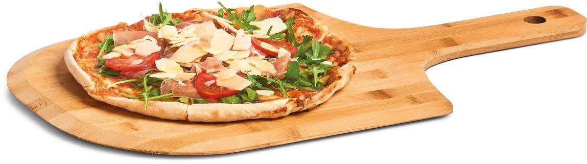 Zeller Present Pizzaschneidebrett Bamboo, Bambus, zum Servieren von Pizza – Bild 2 von 4