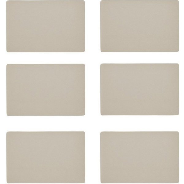 Zeller Present Platzset, (Set, 6-St), Kunstleder, metallic, 30x45 cm