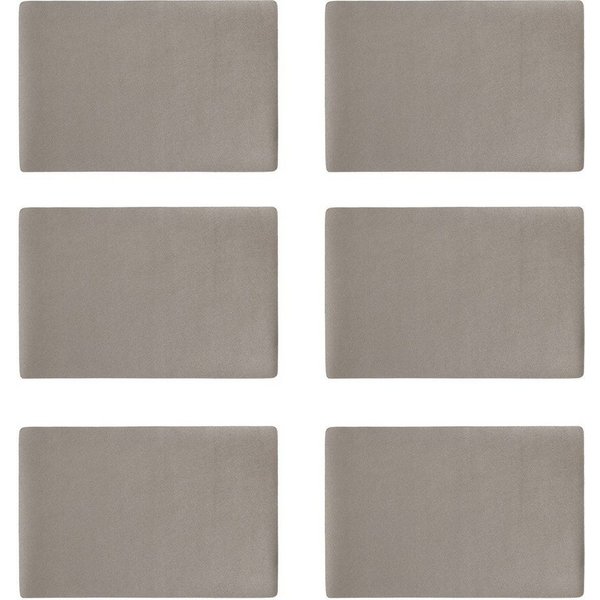 Zeller Present Platzset, (Set, 6-St), Kunstleder, metallic, 30x45 cm
