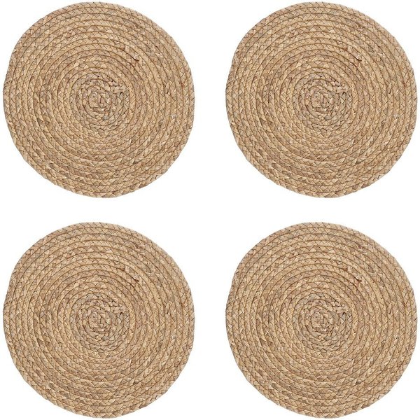 Zeller Present Platzset, (Set, 4-St), Wasserhyazinthe, Ø 38 cm