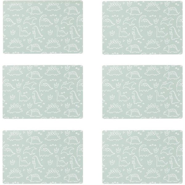 Zeller Present Platzset Dino, (Set, 6-St), Kunststoff, leicht abwaschbar, 30x45 cm
