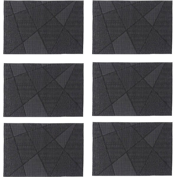 Zeller Present Platzset, (Set), stylisches Muster, 6-teilig, Kunststoff, 30 x 45 cm