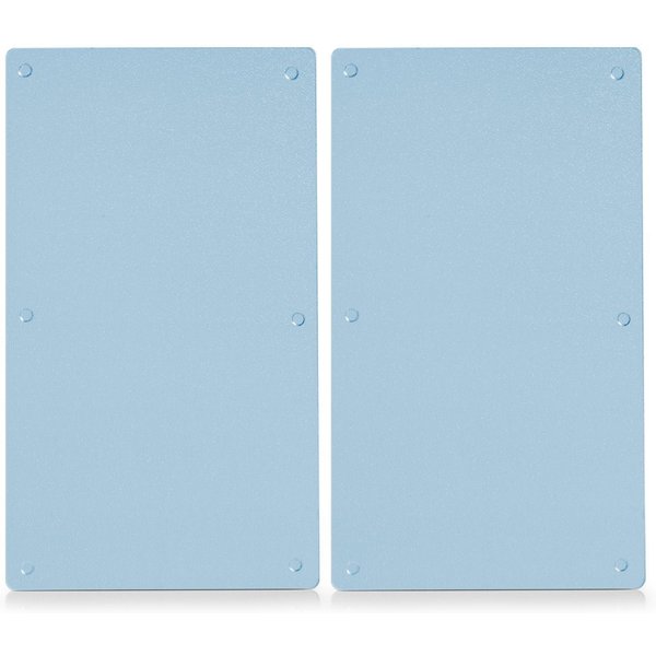 Zeller Present Schneide- und Abdeckplatte Glas, Glas, (Set, 2 tlg), Mit 6 rutschfesten Elastikfüßen pro Platte