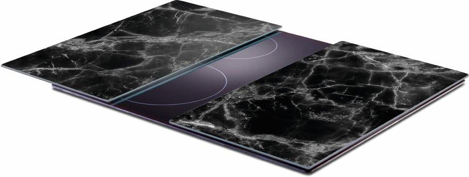 Zeller Present Schneide- und Abdeckplatte Marmor, Glas, (Set, 2 tlg), Hitzebeständig bis 220/240°C – Bild 3 von 4