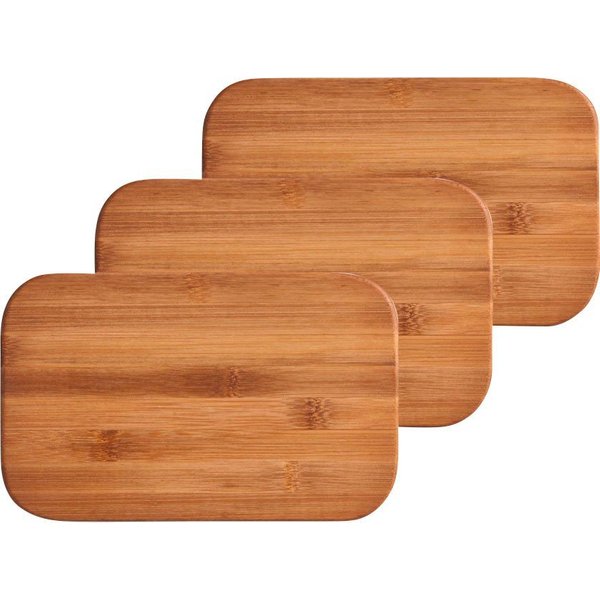 Zeller Present Schneidebrett Bamboo, Bambus, (Set, 3-St), wir empfehlen Handwäsche