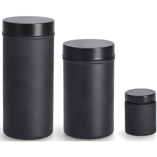 Zeller Present Vorratsdose, Glas, (Set, 3-tlg), beschriftbar