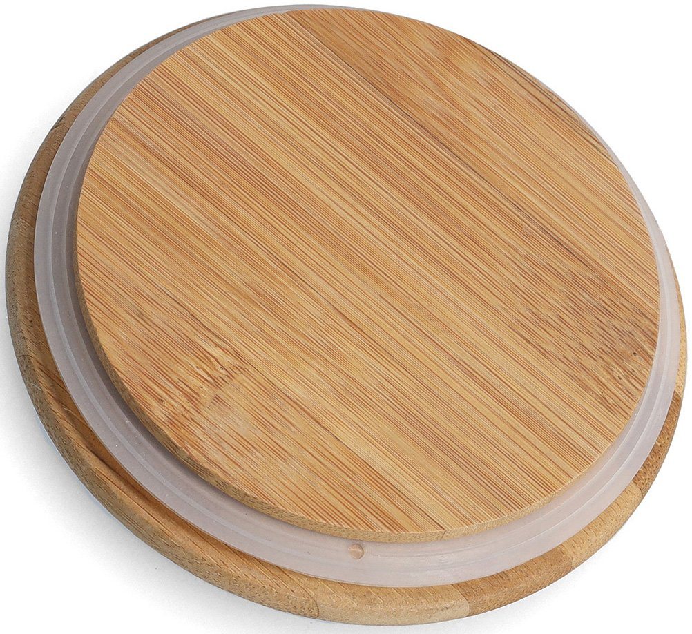 Zeller Present Vorratsdose, Bambus, Steinzeug, (1-tlg), mit Bambusdeckel – Bild 3 von 3