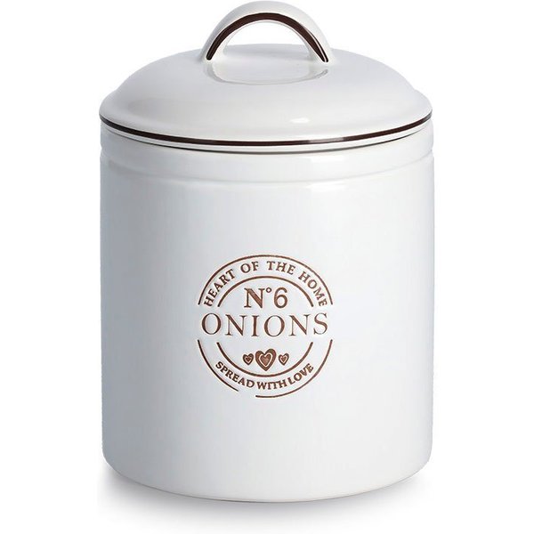 Zeller Present Vorratsdose Onions, Keramik, (1-tlg), für Zwiebeln, 1620 ml