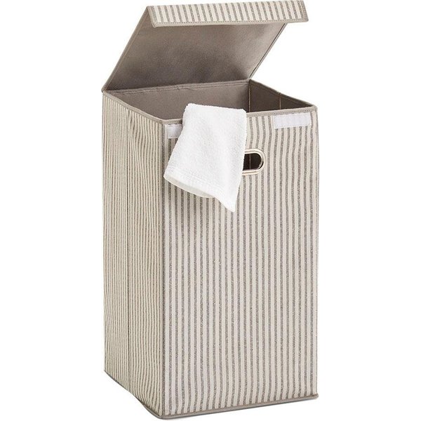 Zeller Present Wäschesortierer Stripes, Vlies, beige