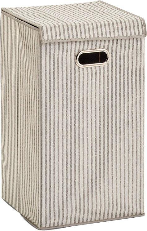 Zeller Present Wäschesortierer Stripes, Vlies, beige – Bild 2 von 4