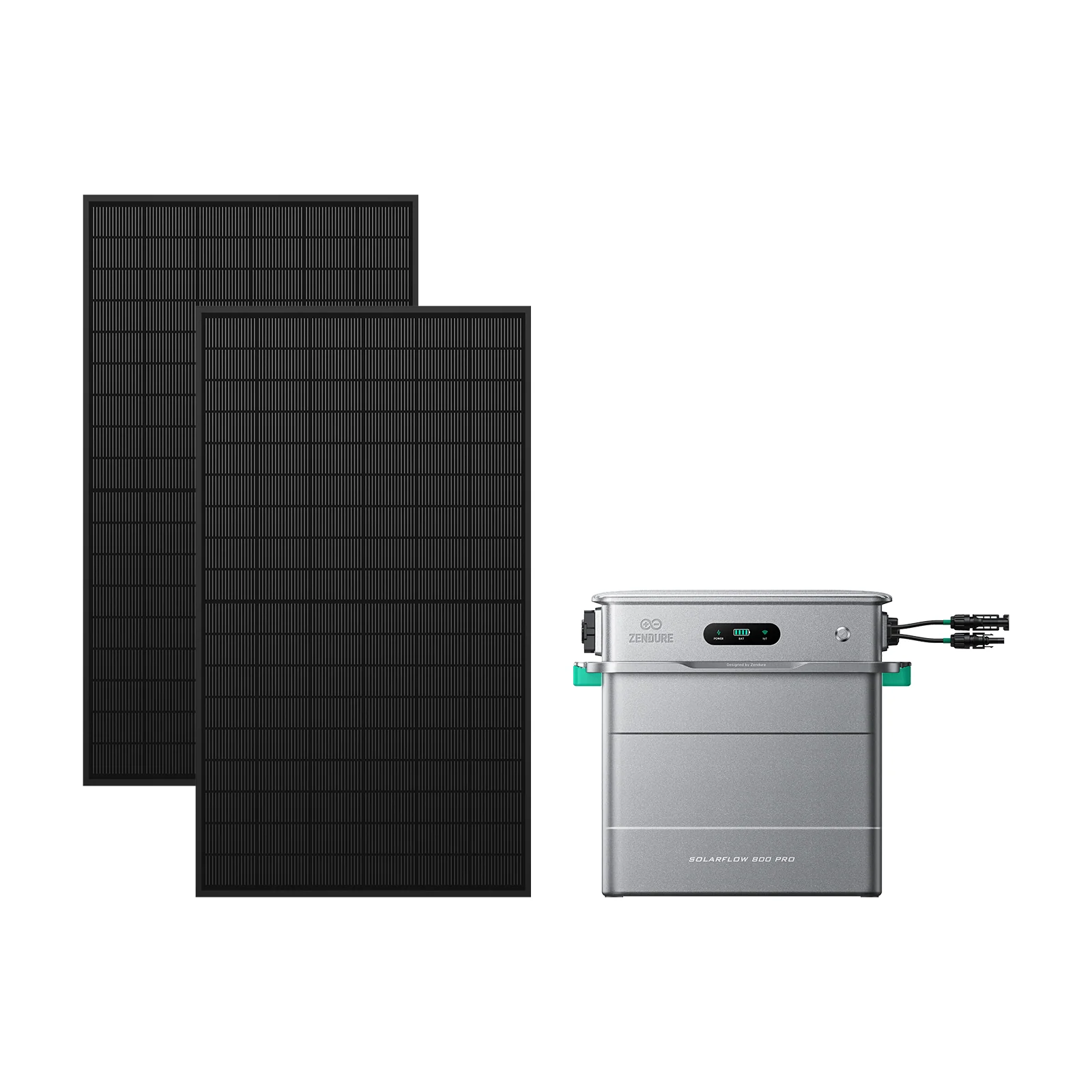 Zendure SolarFlow 800 Pro - SolarFlow 800 Pro / 2*450W Bifaziale (1170Wp Max) / Ohne Installationshalterung