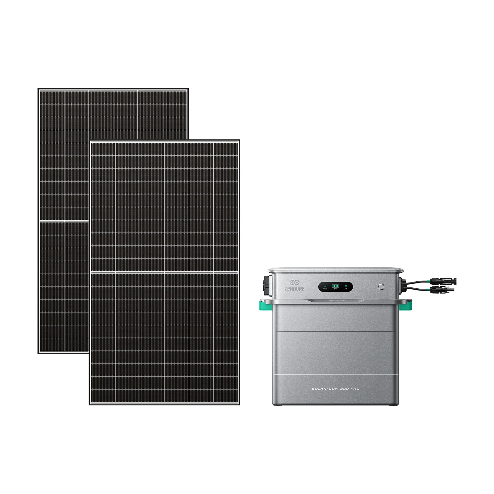 Zendure SolarFlow 800 Pro - SolarFlow 800 Pro / 2*500W Bifaziale (1300Wp Max) / Ohne Installationshalterung