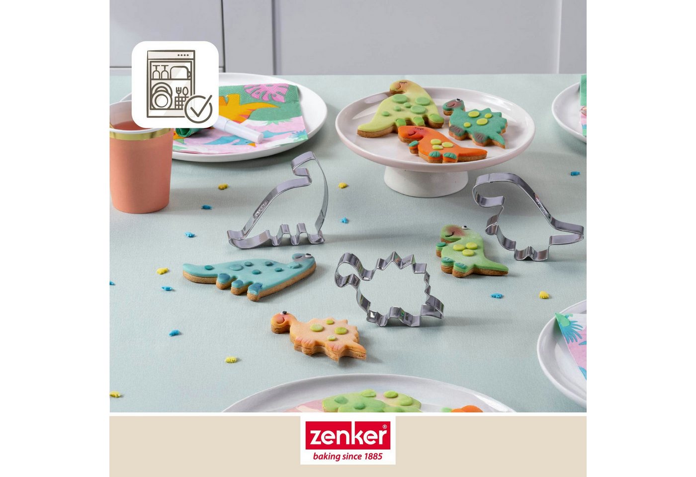 Zenker Ausstechform Dinosaurier, Plätzchenausstecher, Cookie Cutter – Bild 2 von 5