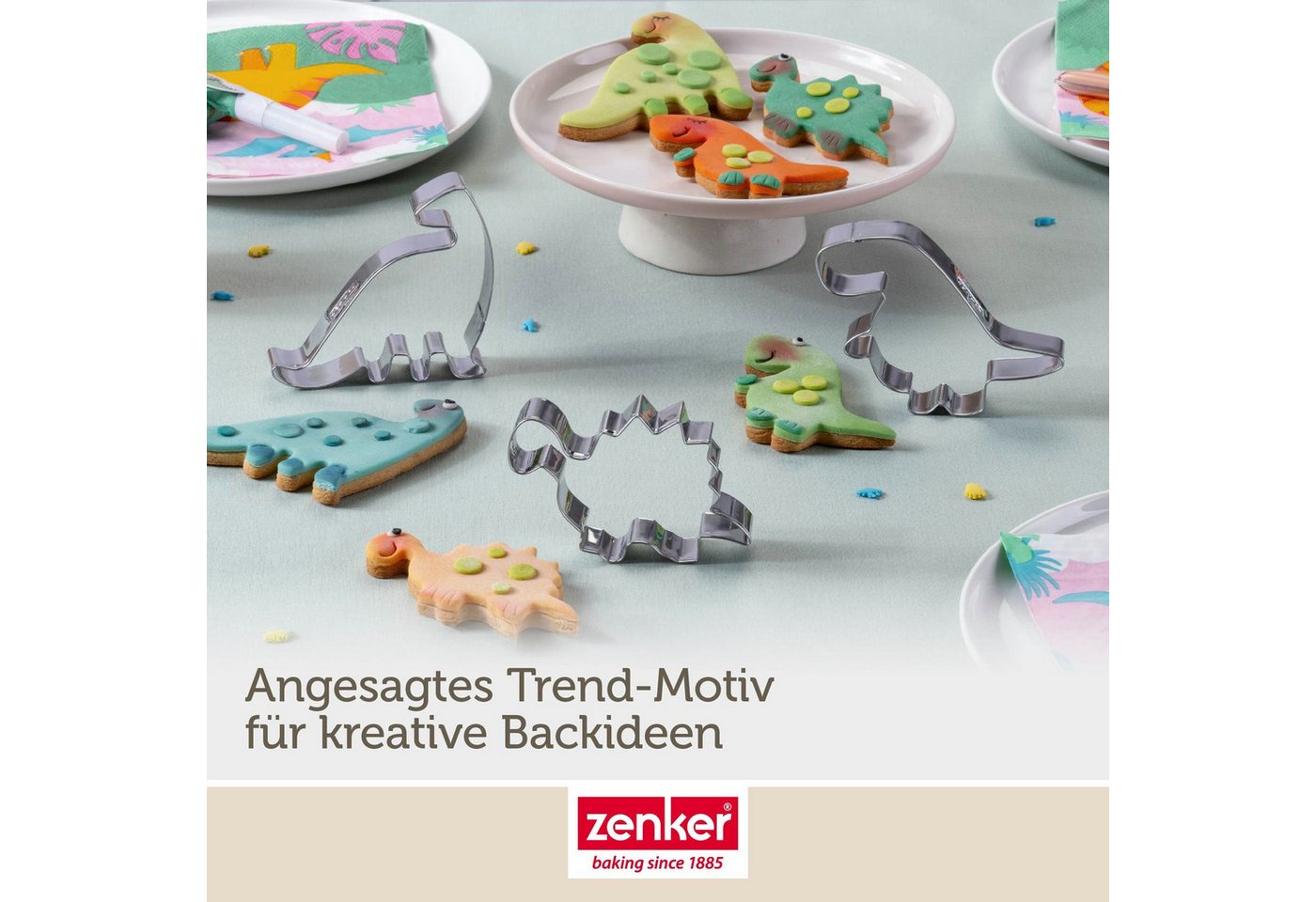 Zenker Ausstechform Dinosaurier, Plätzchenausstecher, Cookie Cutter – Bild 5 von 5