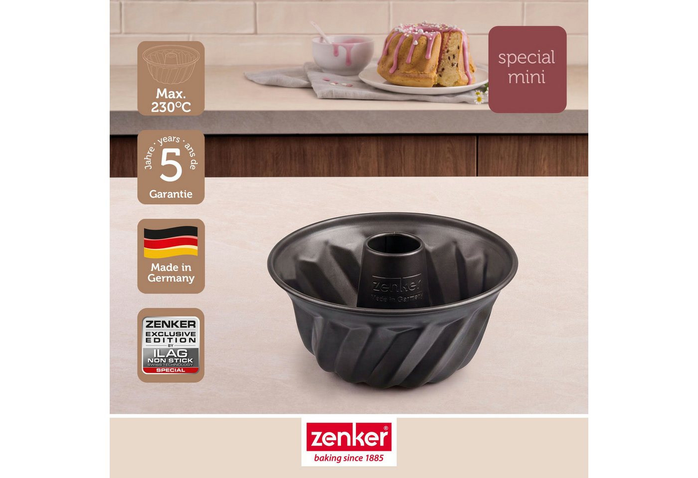 Zenker Gugelhupfform Gugelhupfform – Bild 2 von 5