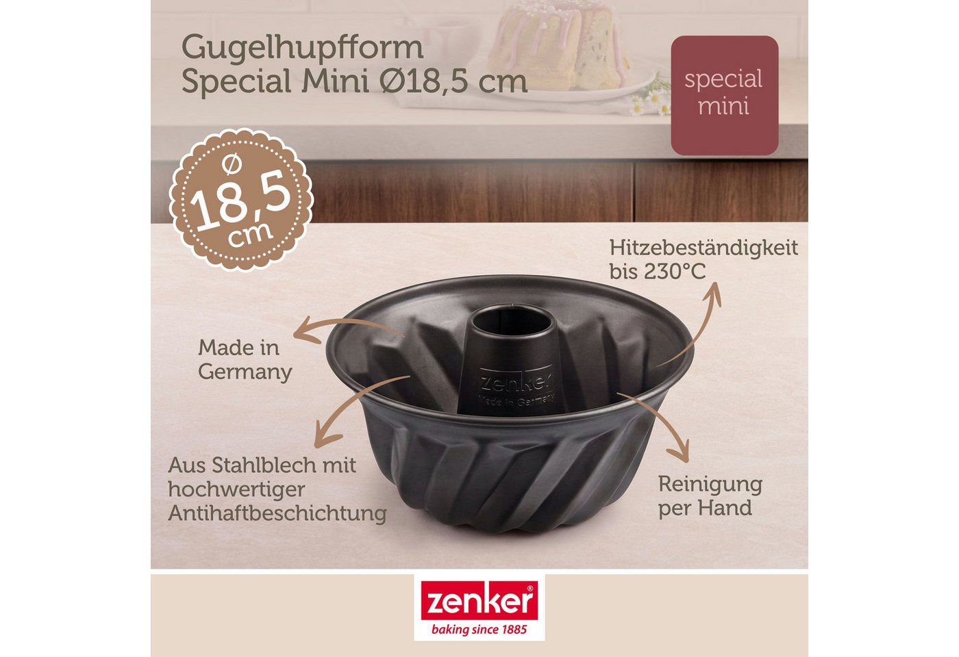 Zenker Gugelhupfform Gugelhupfform – Bild 3 von 5