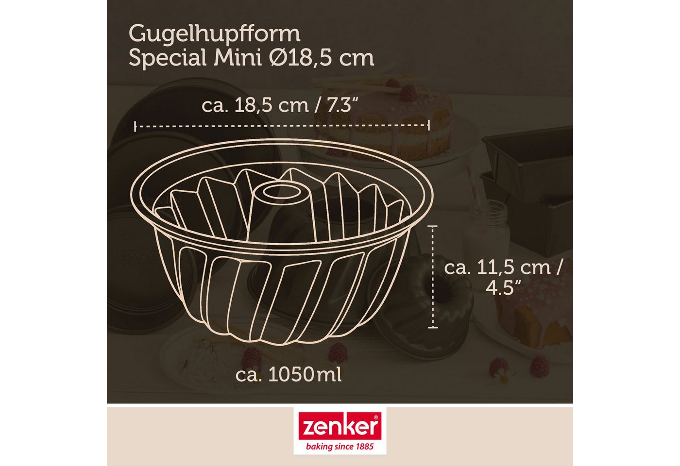 Zenker Gugelhupfform Gugelhupfform – Bild 4 von 5