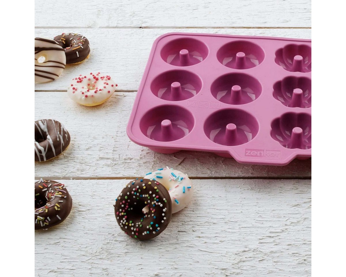 Zenker Silikonform Silikonbackform Mini Donuts – Bild 5 von 5