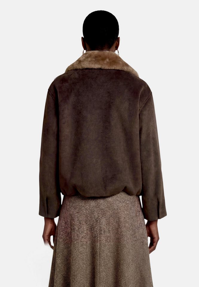Zero Canvasjacke Damen mit Kunstfellkragen – Bild 3 von 5