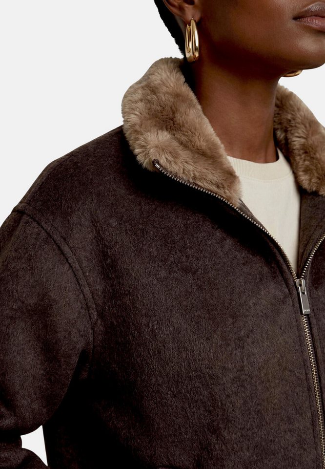 Zero Canvasjacke Damen mit Kunstfellkragen – Bild 4 von 5