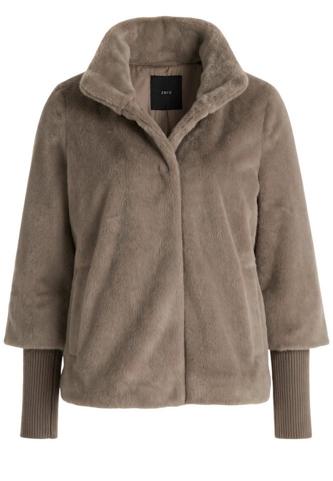 Zero Fellimitatjacke Damen – Bild 5 von 5