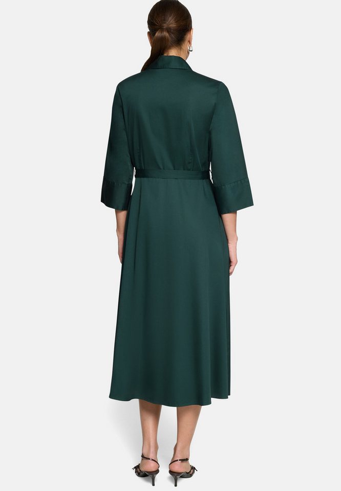 Zero Hemdblusenkleid Damen mit 3/4 Arm Bindegürtel – Bild 3 von 5