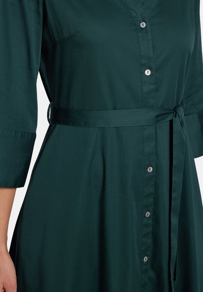 Zero Hemdblusenkleid Damen mit 3/4 Arm Bindegürtel – Bild 4 von 5
