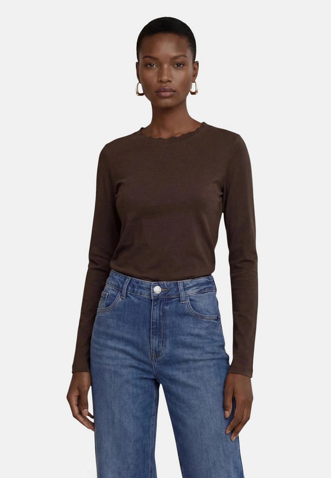 Zero Kurzarmshirt Damen unifarben (1-tlg) Material – Bild 2 von 5
