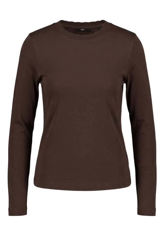 Zero Kurzarmshirt Damen unifarben (1-tlg) Material – Bild 5 von 5