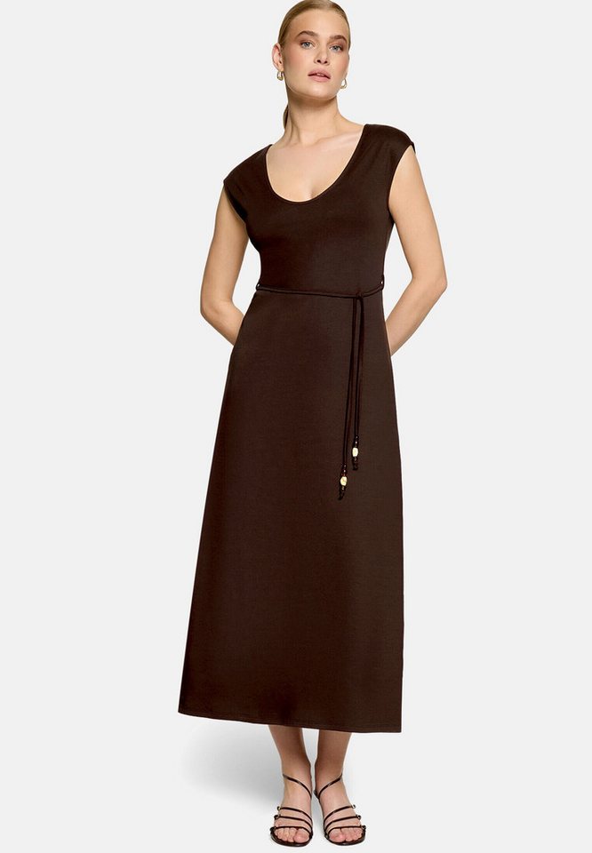 Zero Maxikleid Damen mit Gürtel Material – Bild 2 von 5