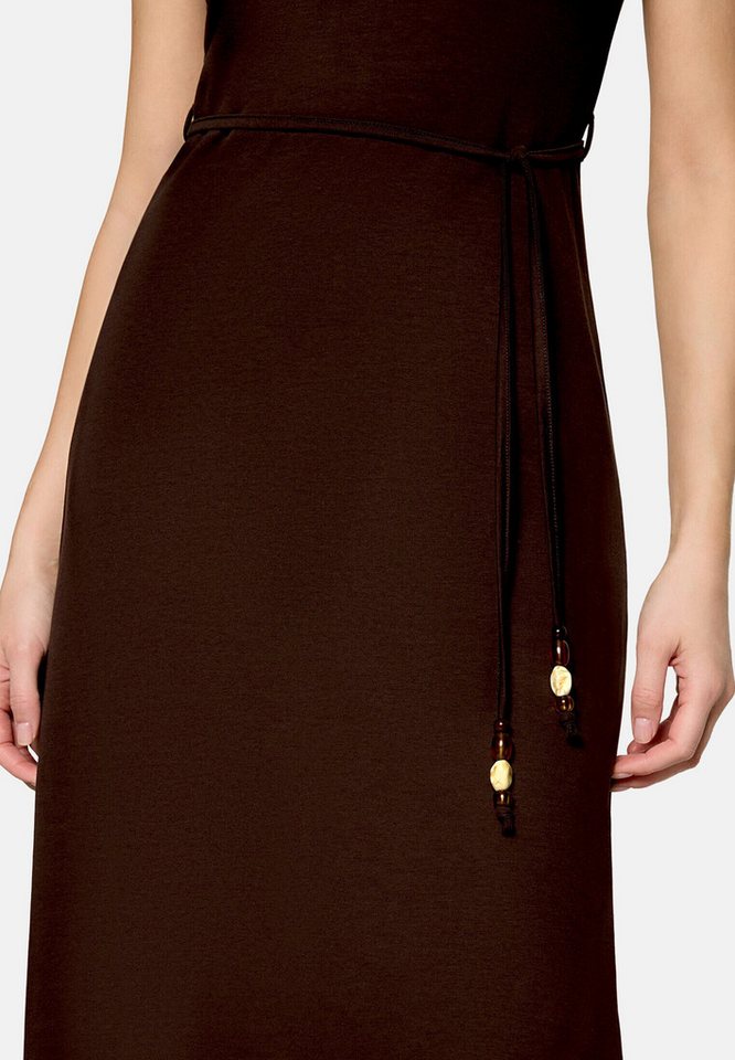 Zero Maxikleid Damen mit Gürtel Material – Bild 4 von 5