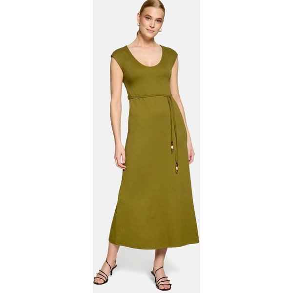 Zero Maxikleid Damen mit Gürtel Material