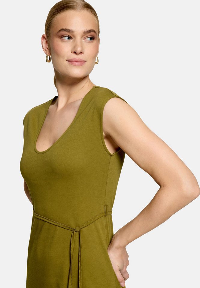 Zero Maxikleid Damen mit Gürtel Material – Bild 4 von 5