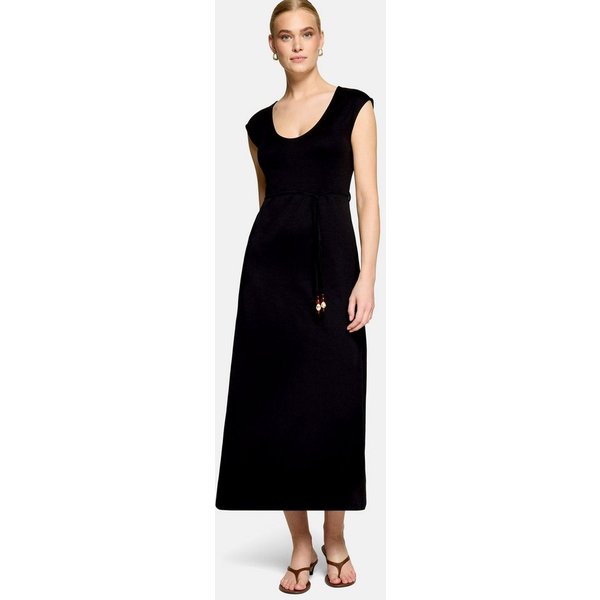 Zero Maxikleid Damen mit Gürtel Material
