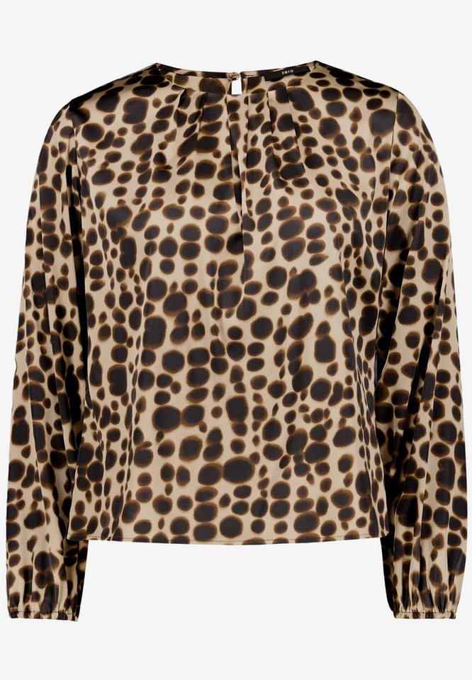 Zero Satinbluse mit Muster und Rundhalsausschnitt – Bild 5 von 5