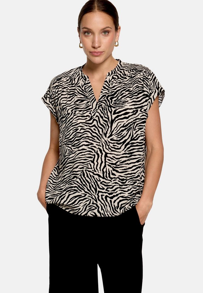 Zero Schlupfbluse Damen mit Animalprint – Bild 2 von 5