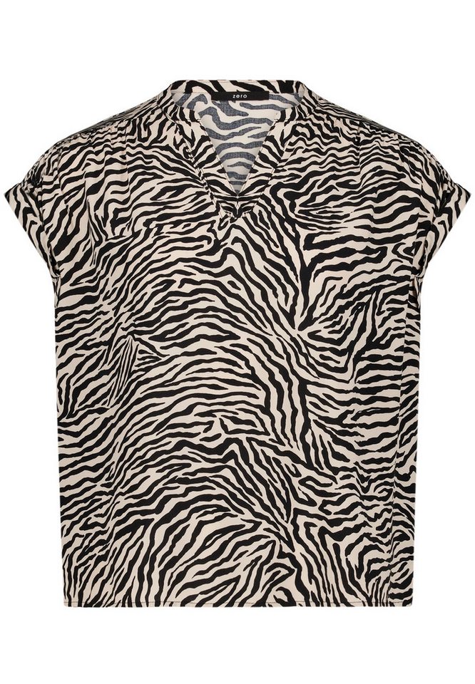 Zero Schlupfbluse Damen mit Animalprint – Bild 5 von 5