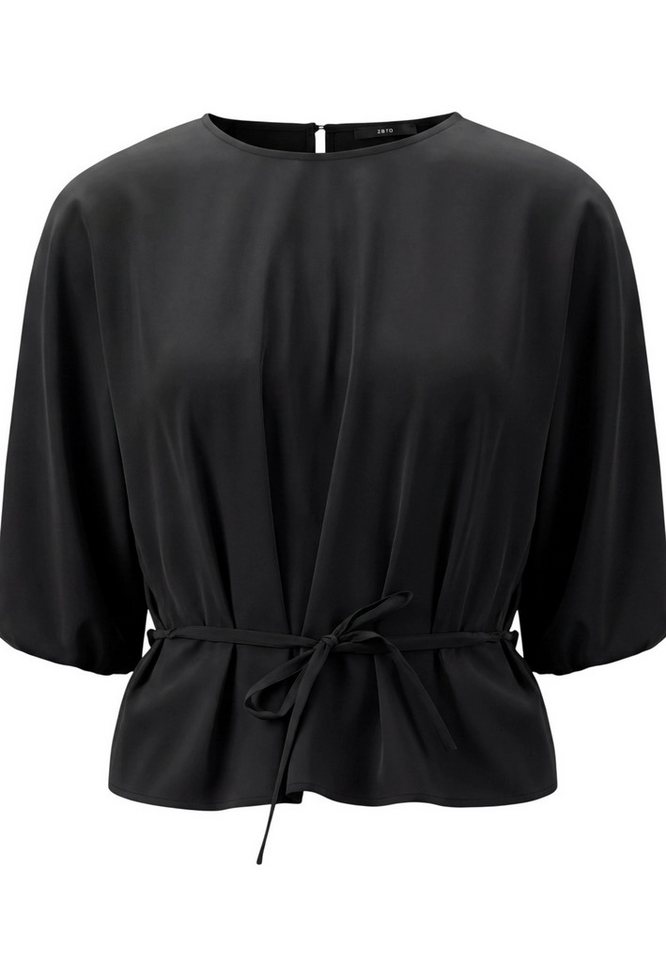 Zero Schlupfbluse Damen mit Gürtel – Bild 5 von 5